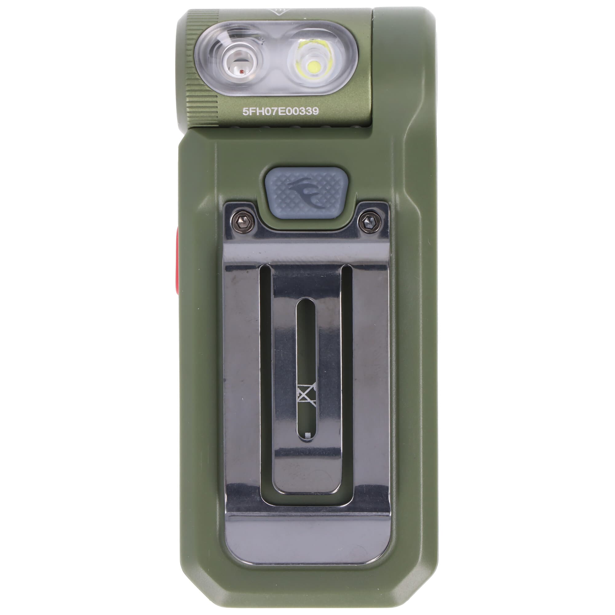 Lampe de poche LED Fenix SW05R-RED, avec lumière rouge, clip et aimant, tête de lampe réglable à 200°, rechargeable