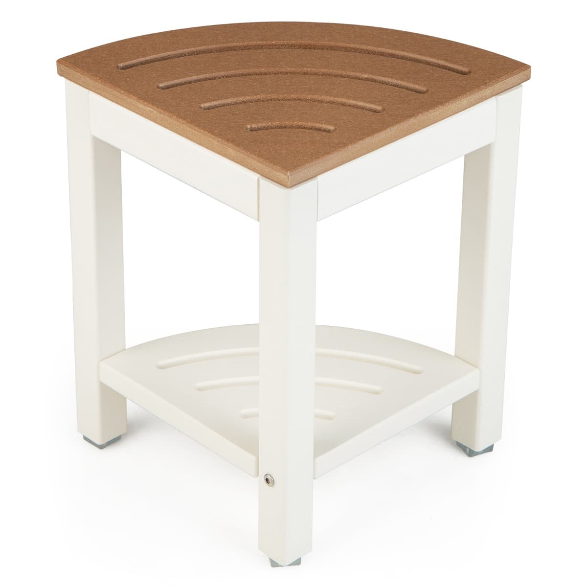 Tabouret Salle de Bain 2 Niveaux avec Étagère de Rangement pour Enfants et Adultes Charge Max 150kg