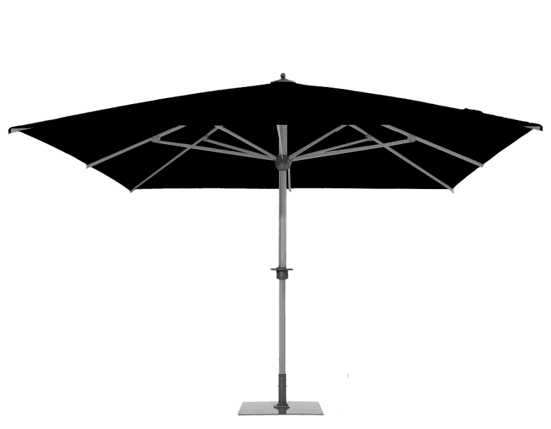 Parasol géant Sunwheel Carré 350x350 Acrylique sunbrella premium Black | La Maison du Parasol