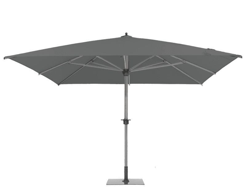 Parasol géant Sunwheel Carré 350x350 Acrylique relax Stone | La Maison du Parasol