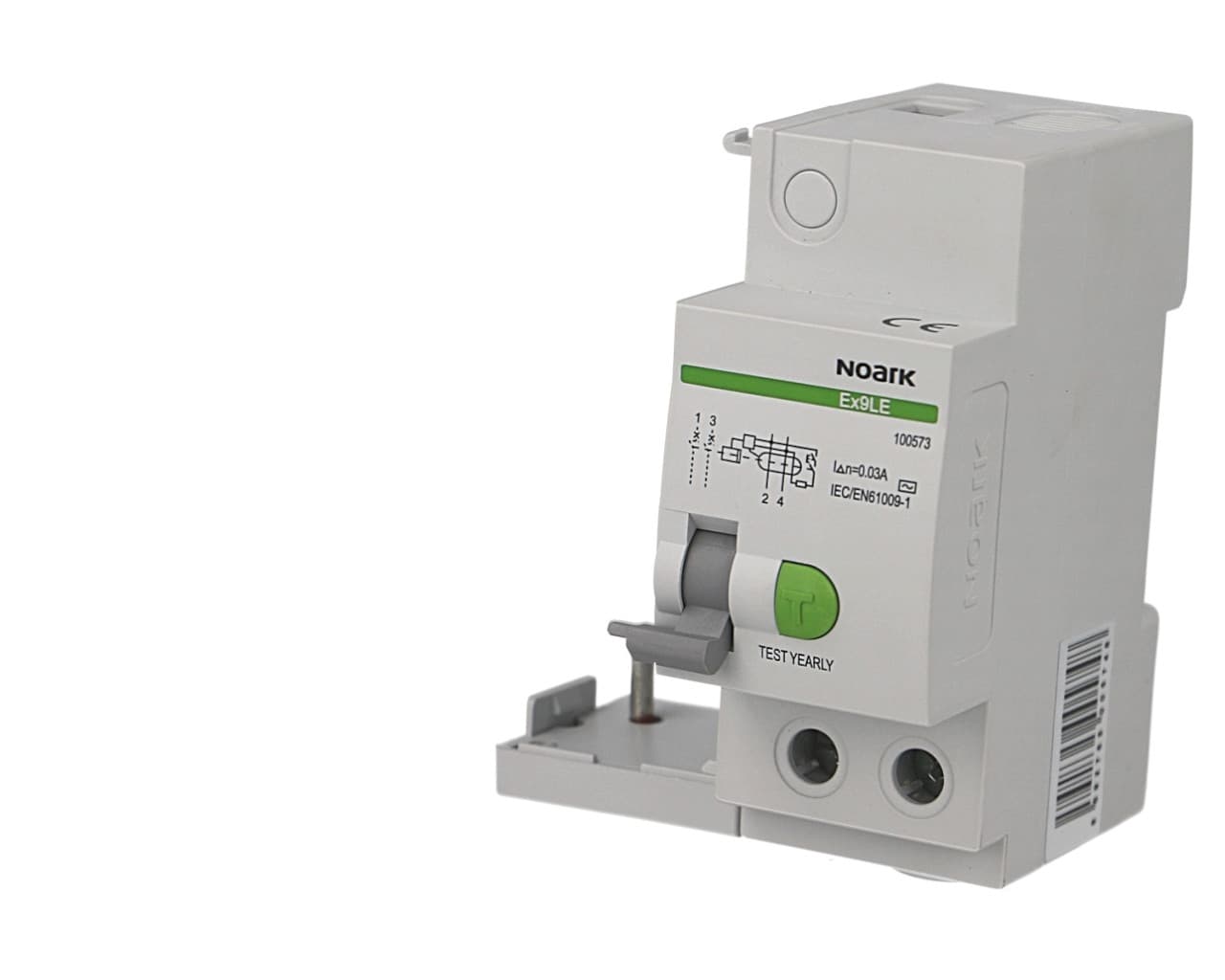 Bloc différentiel bipolaire 63A / 30mA type AC Noark Ex9LE