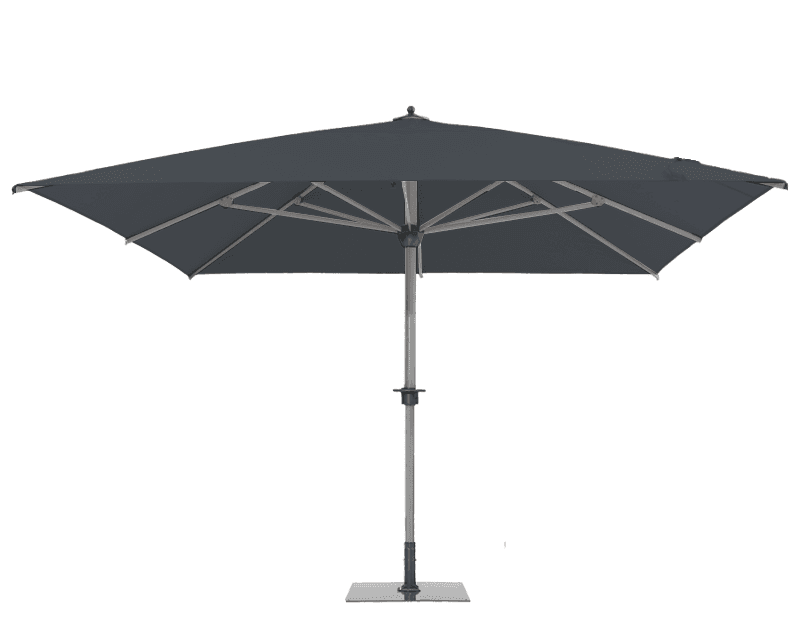 Parasol géant Sunwheel Carré 350x350 Acrylique relax Graphite | La Maison du Parasol