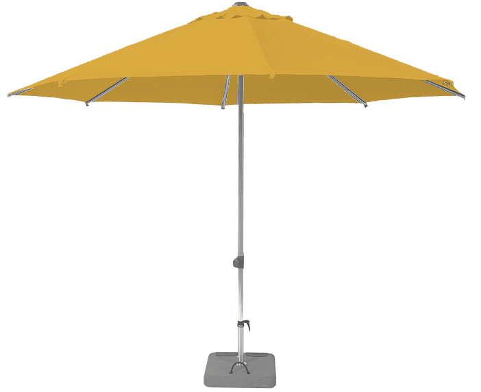 Parasol droit et inclinable Sunpop Rond Ø 270 Acrylique latimacryl Jaune | La Maison du Parasol