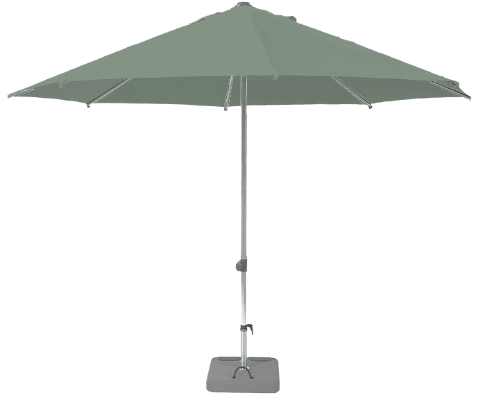 Parasol droit et inclinable Sunpop Rond Ø 270 Acrylique sunbrella premium Celadon | La Maison du Parasol